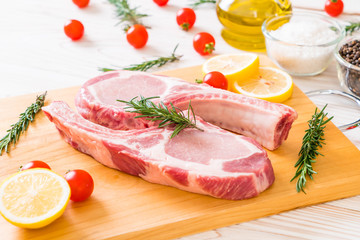 pork chop raw