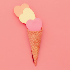 Candy Ice Cream. Sweet Fashion art. Flatlay Lover