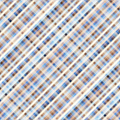 Seamless background. Geometric abstract diagonal plaid pattern in low poly pixel art style.