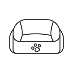 Pet bed linear icon