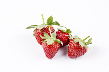 Strawberry on the white background