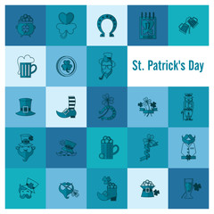 Saint Patricks Day Icon Set