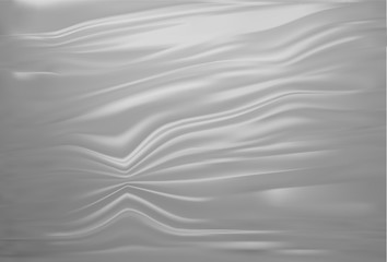 Crumpled plastic wrap