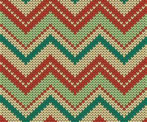 Seamless vector knitted texture