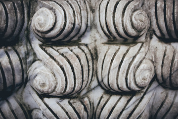 Curvy design of a sculpture