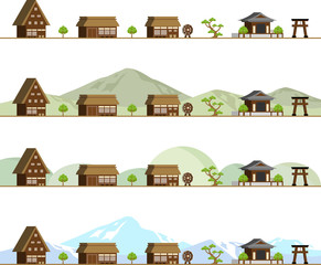 村の風景　セット © kid_a