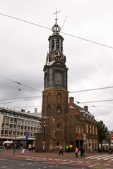Munttoren, Amsterdam, Niederlande © Blacky