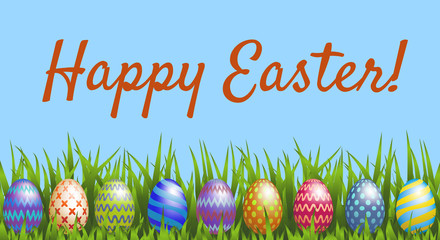 Happy Easter greeting card