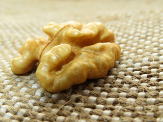 Delicious walnut closeup