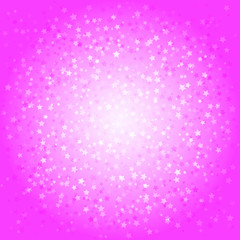 Pink abstract background with stars. Vector illustration.