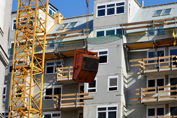 Wohnbau, neue Fassade