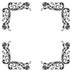 Classical baroque vector of vintage element for design. Decorative design element filigree calligraphy vector. You can use for wedding decoration of greeting card and laser cutting.