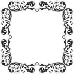 Classical baroque vector of vintage element for design. Decorative design element filigree calligraphy vector. You can use for wedding decoration of greeting card and laser cutting.