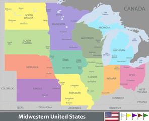 Midwestern United States - obrazy, fototapety, plakaty