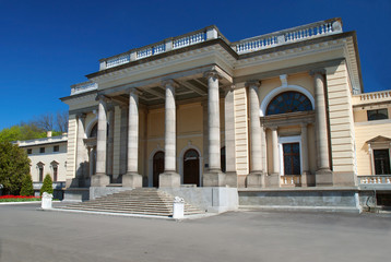 Beautiful ancient palace in sunlight