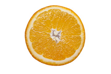 Orange slice isolated on white background