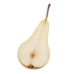 Front view of conference pear isolated on white
