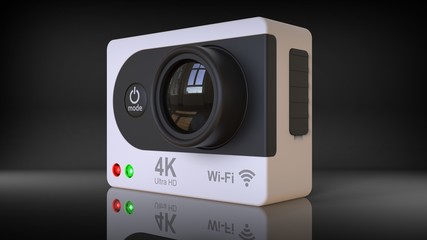 3d rendering of a video camera