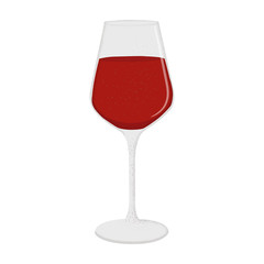 Glass of red wine