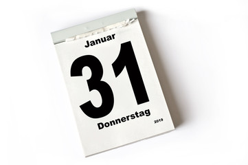 31. Januar 2019