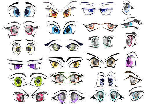 The Complete  Set of the Drawn Eyes for you Design