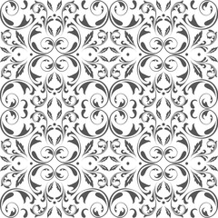 Oriental vector pattern with  arabesques elements