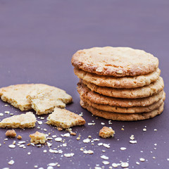 Homemade cookies with cereals