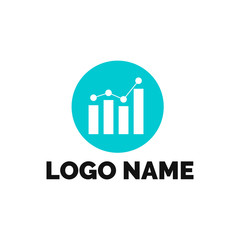 The logo graphics. The logo of a financial chart. Chart