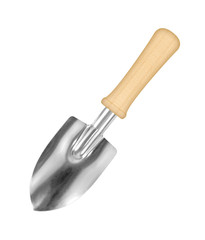 shovel or tool for garden work isolated on white background