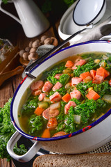 a tasty kale soup