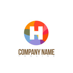 Obraz premium H LETTER MODERN LOGO TEMPLATE