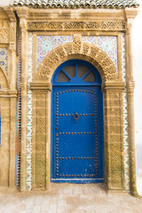 Moroccan traditional door in old medina district