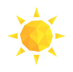 Geometric sun icon