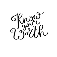 Inspirational vector hand drawn quote. Ink brush lettering isolated on white background. Motivation saying for cards, posters and t-shirt