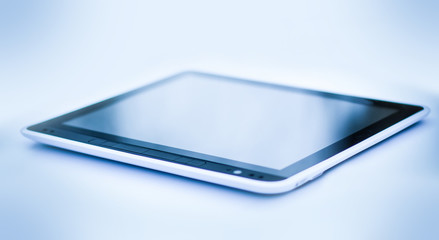 modern e-book . isolated on a black background.