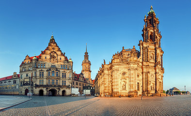 Dresden square, Germany, Hofkirche