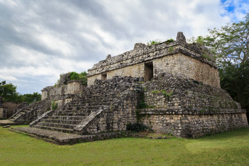 Fototapeta na wymiar Ruins of Ek Balam ancient Mayan city.
