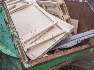 Holzcontainer Sperrmüll