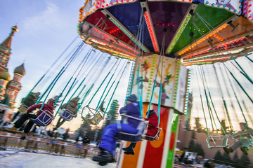 carousel in motion blur