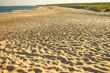 beach of Ustka, Baltic Sea, Poland