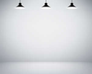 Empty white wall
