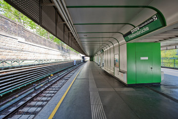 Subway station Friedensbrücke, Vienna, Austria