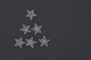 Wireframe Sparkly Silver Star