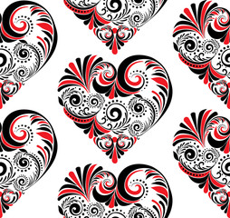 Folk Floral Heart
