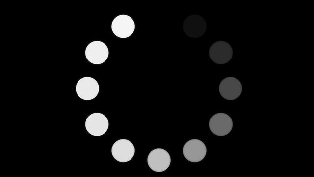 Circle Loading Close Up Animation