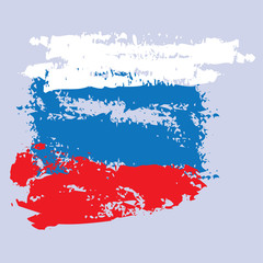 Three Colors Brush Strokes