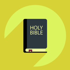 book bible on yellow background with shadow