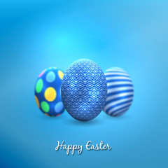 Happy easter image vector.  Vector modern easter eggs background. Template Easter greeting card, vector.