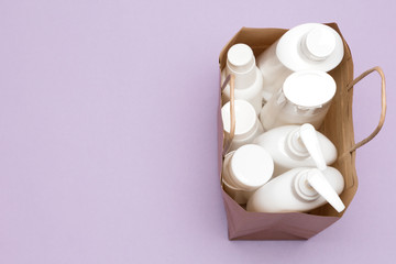 Beauty shopping concept with copy space