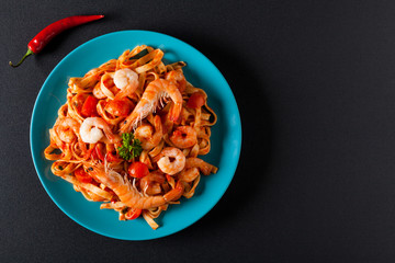 pasta with shrimps